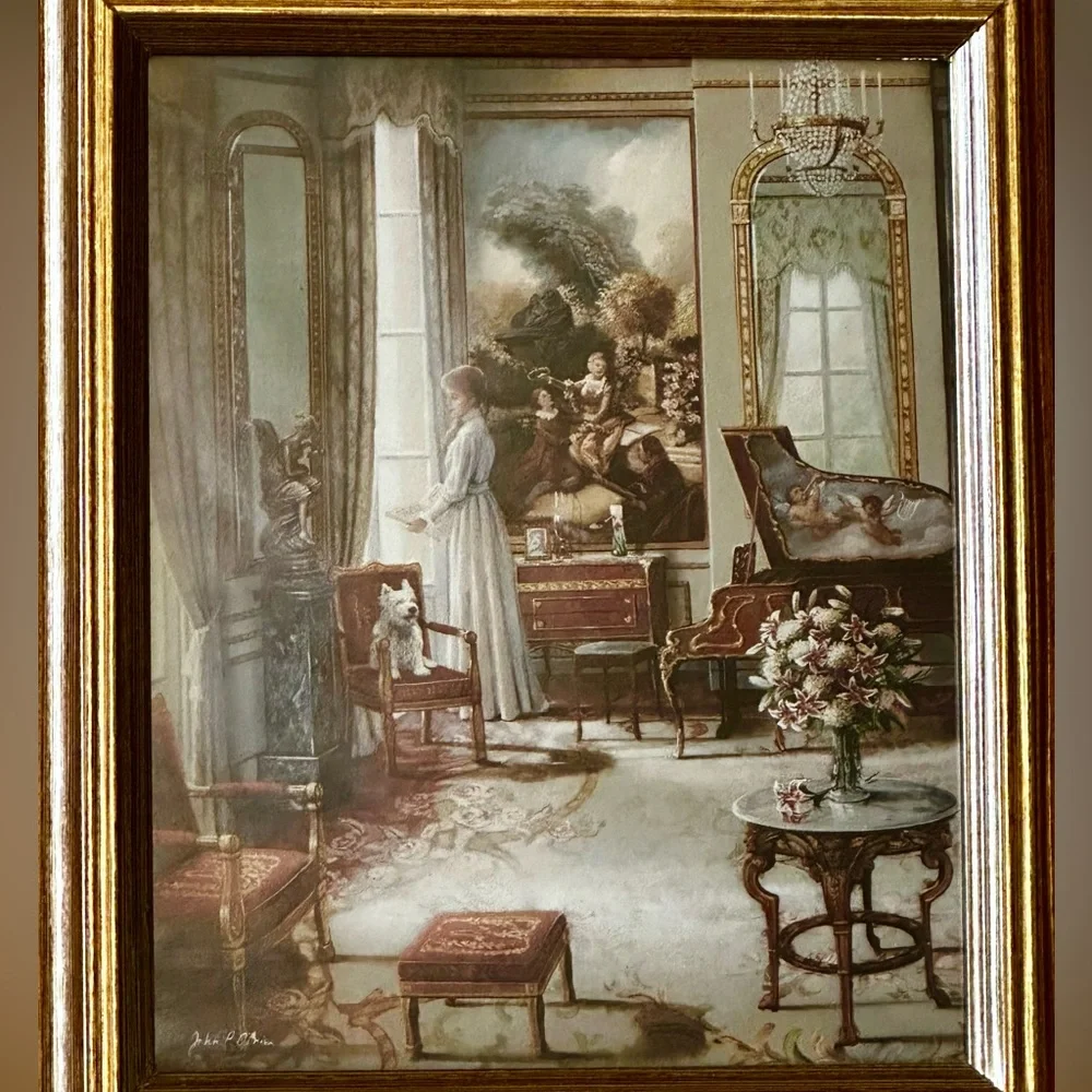 Y2K Victorian ladies limited edition set Gold Ornate Decorative Picture Frames